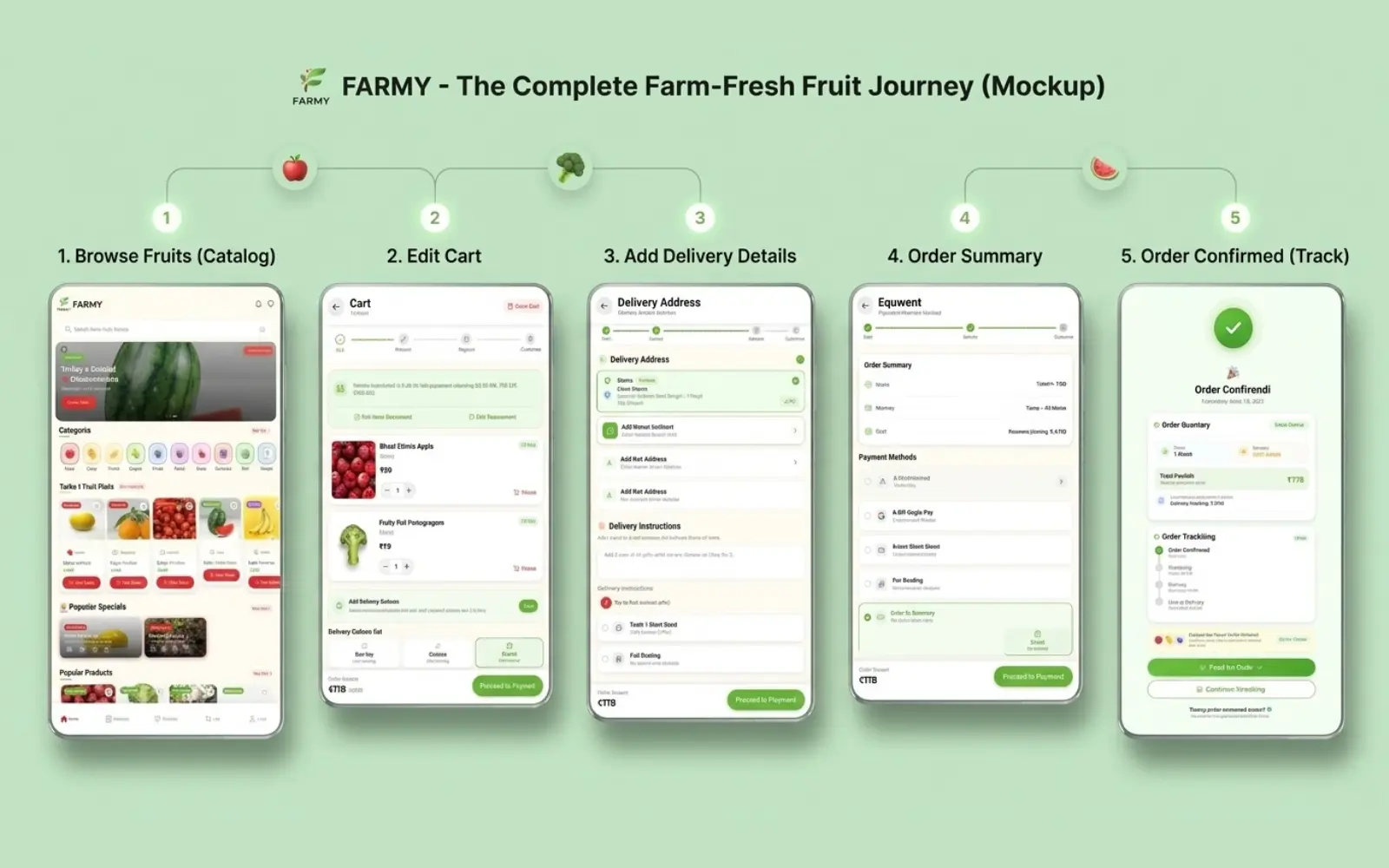 Farmy interface preview